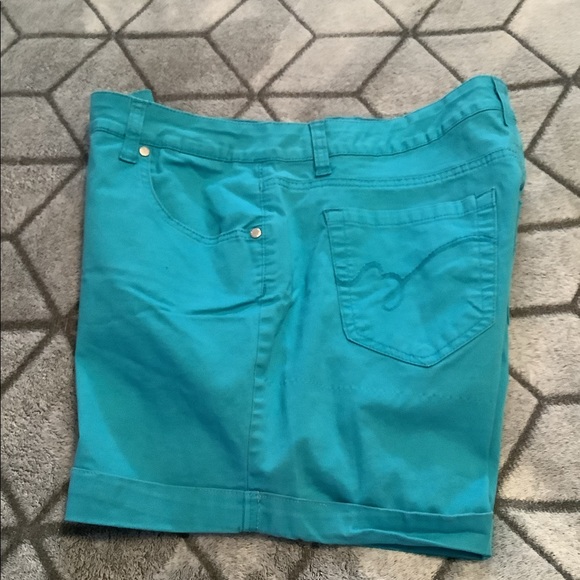 Bandolino shorts turquoise Mandie style size 8 in great shape goo… - Picture 3 of 10